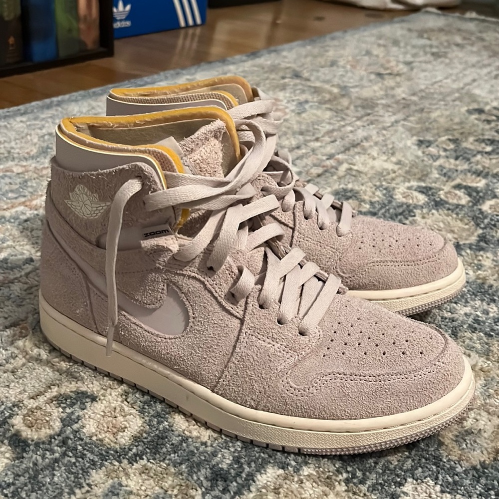 Size 8 Jordan 1s comfort purple suede